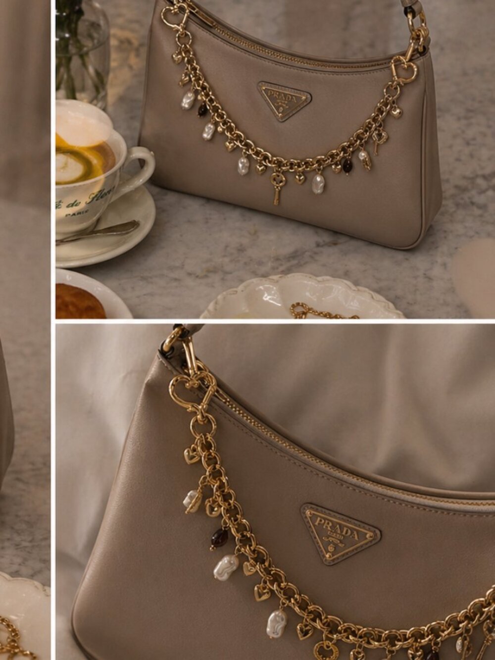 Gold Key Bag Charm - Picture 3 of 10